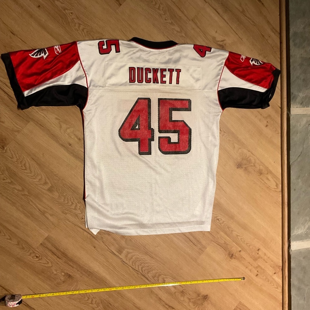 Reebok Equipment NFL Falcons # 45 Duckett Jersey Size Large - Picture 12 of 14